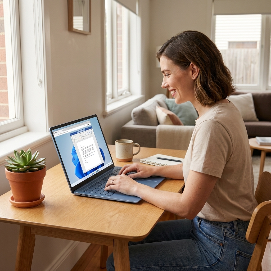 Huawei Matebook repair - the actual Huawei Matebook at home, owner using it and running smoothly