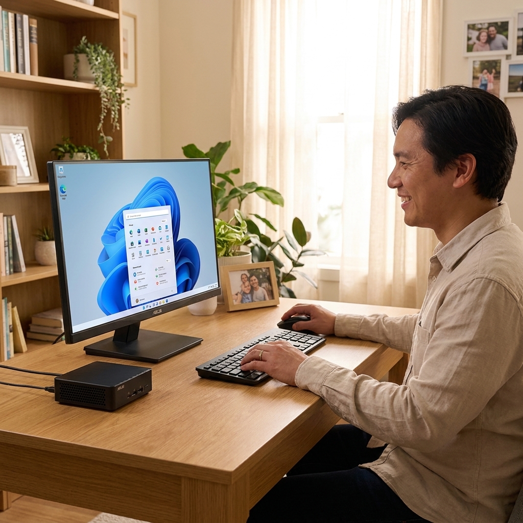 Intel NUC 13 repair - the actual Intel NUC 13 at home, owner using it and running smoothly