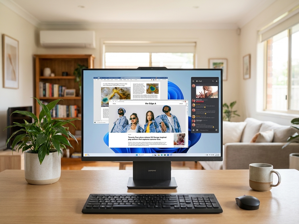 Lenovo Ideacentre AIO 5 repair - the actual Lenovo Ideacentre AIO 5 at home, owner using it and running smoothly