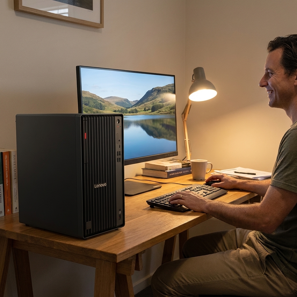 Lenovo Thinkcentre M75q repair - the actual Lenovo Thinkcentre M75q at home, owner using it and running smoothly