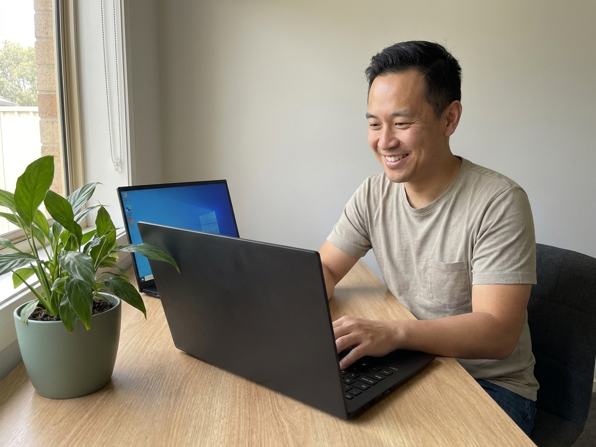 LG Gram repair - the actual LG Gram at home, owner using it and running smoothly