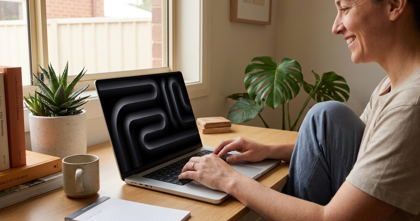 Macbook Pro 16 Inch repair - the actual Macbook Pro 16 Inch at home, owner using it and running smoothly